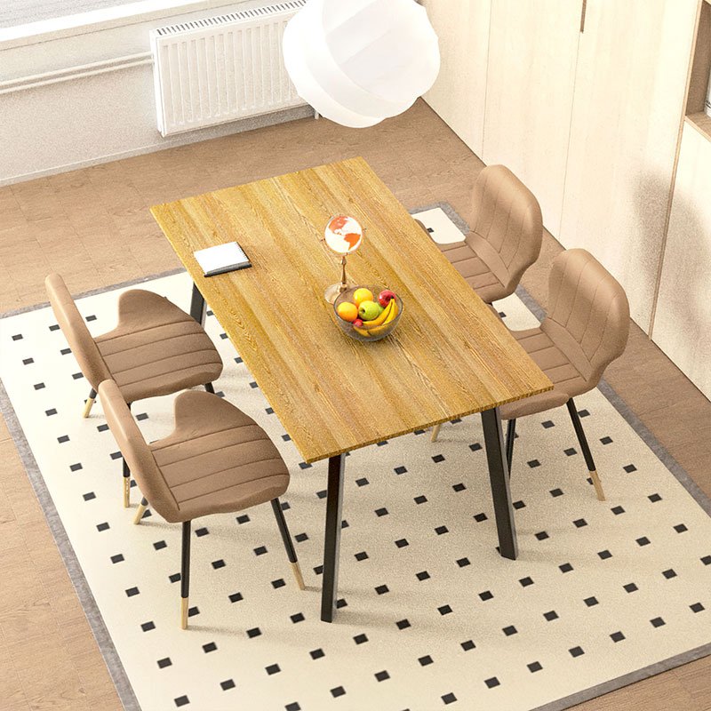 New Product Modern Mdf Dining Tables Wooden Dining Table Set 6 Chairs Customized Dining Table