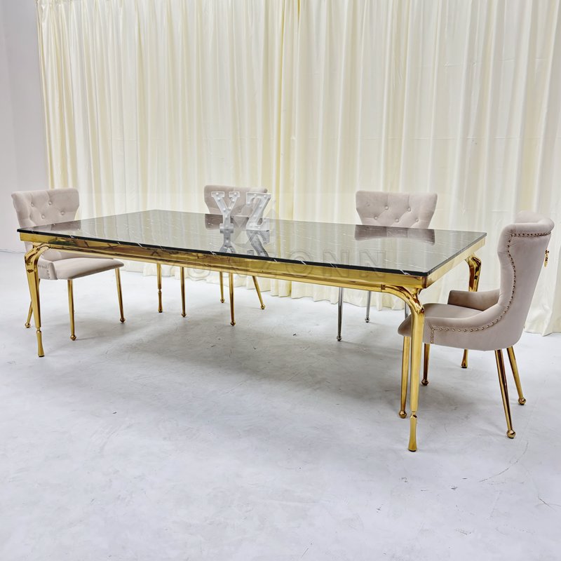 Modern Luxury Marble Dining Table Set New Design Style Hotel Furniture for Dining Room