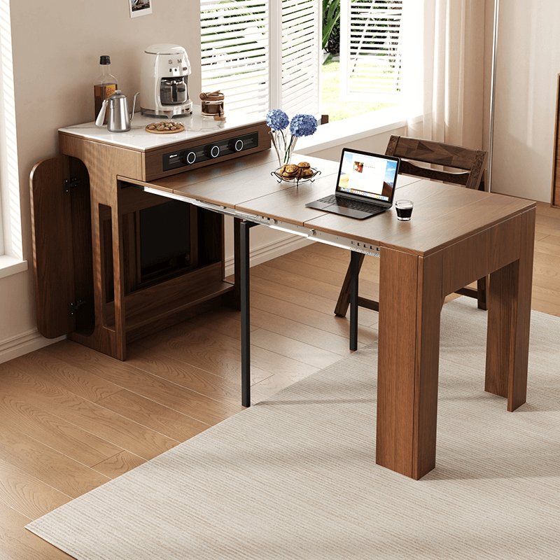 FURNITURE Modern dining room furniture Rectangle shape natural color solid wood frame 6 8 seat dining table for home