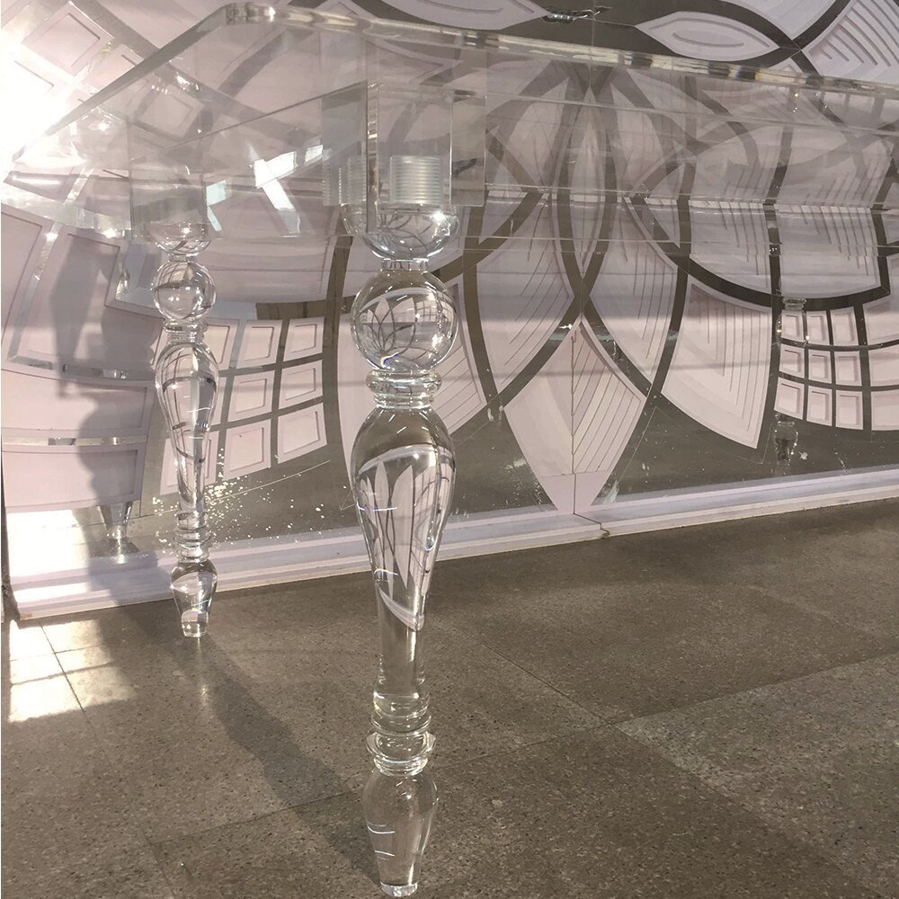 Wholesale Acrylic Dinning Display Table Clear Long Square Wedding for Events Wedding Party