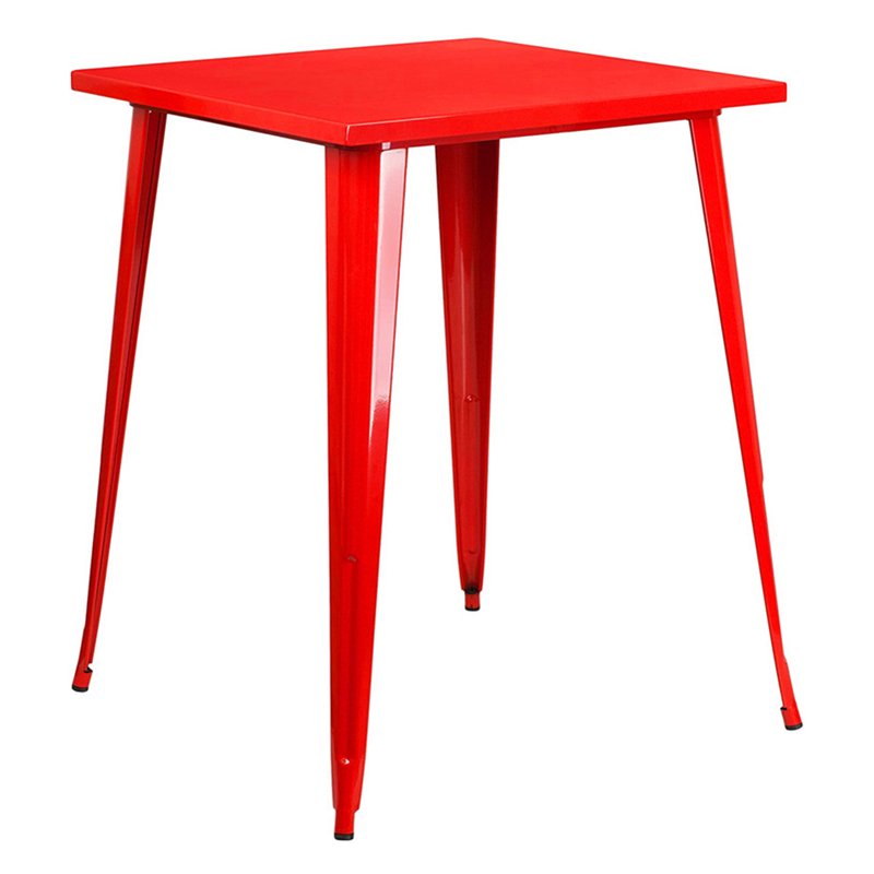 Factory Directly Supply Antique Retro Indoor Table Steel Kitchen Table