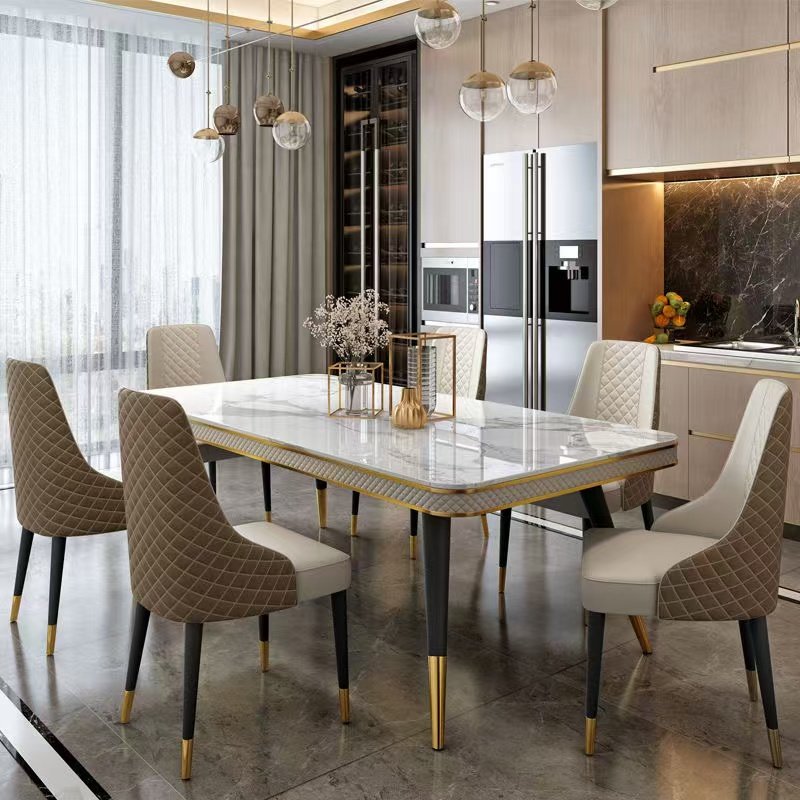 Good Quality Modern Dining Room Furniture Home Furniture marble Rectangular dining table
