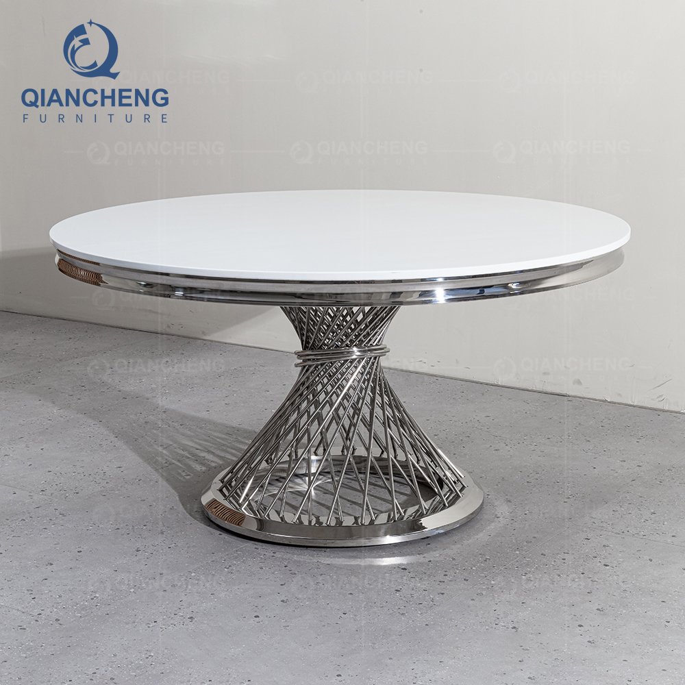 Wholesale price hotel banquet luxury furniture event golden round party wedding tables