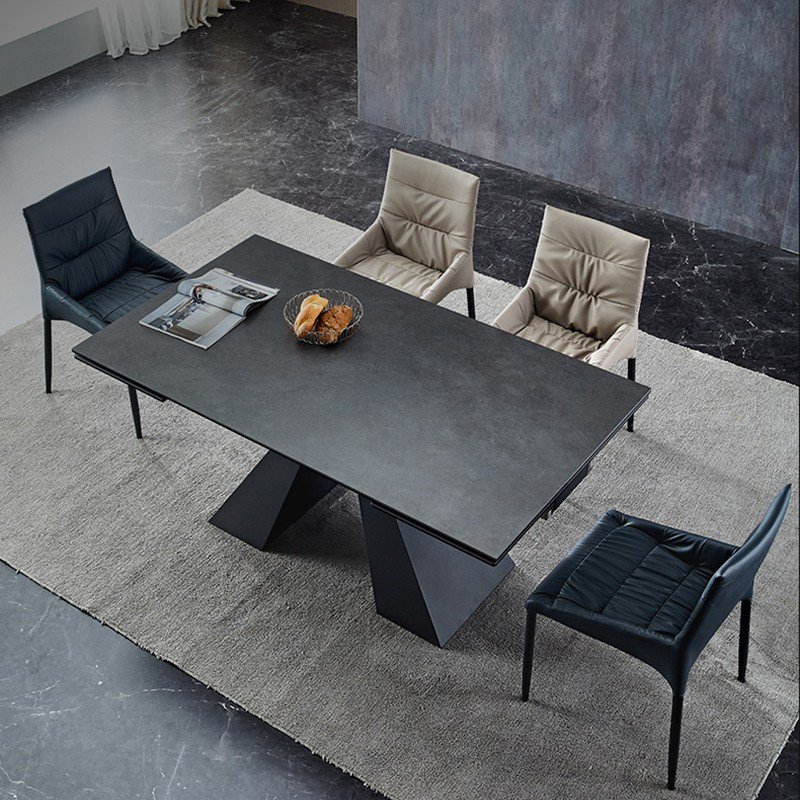 Dining Table Dinning Room Set With 6 Chairs Modern Marble Top Dinning Table
