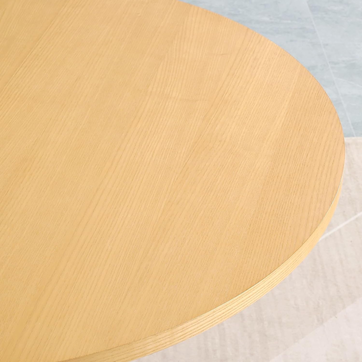 Wholesale Modern Home Furniture MDF Plywood Particle Board Solid Wood Kitchen Table Round Dining Table