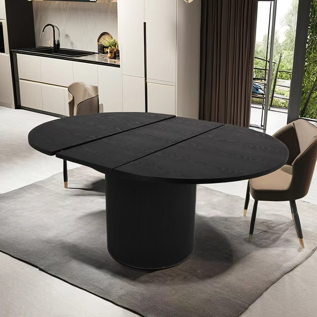 Competitive Price Contemporary Luxury Large Dining Table Nordic Black Dining Table