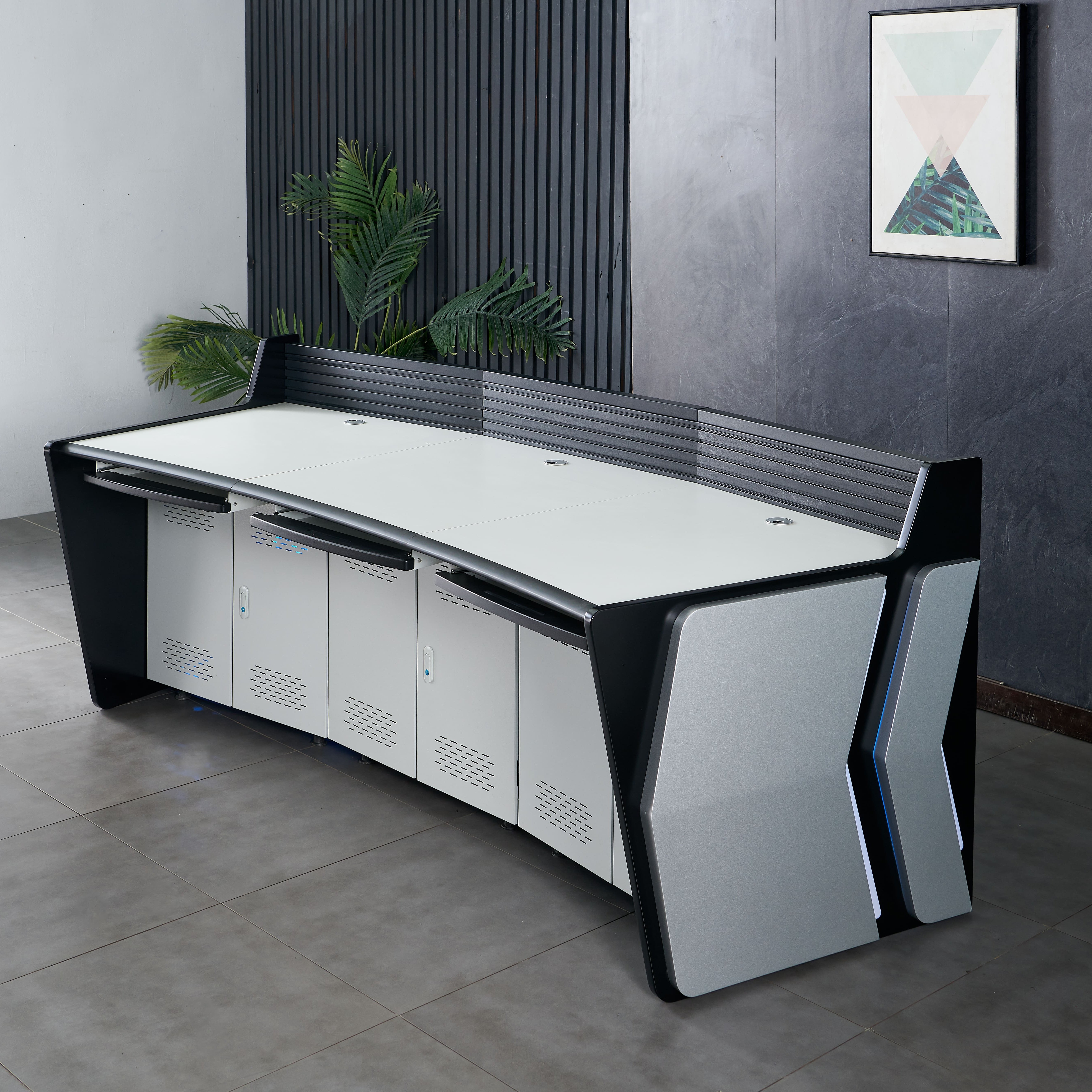cctv console desk customization console command center dispatch console command center table control room console