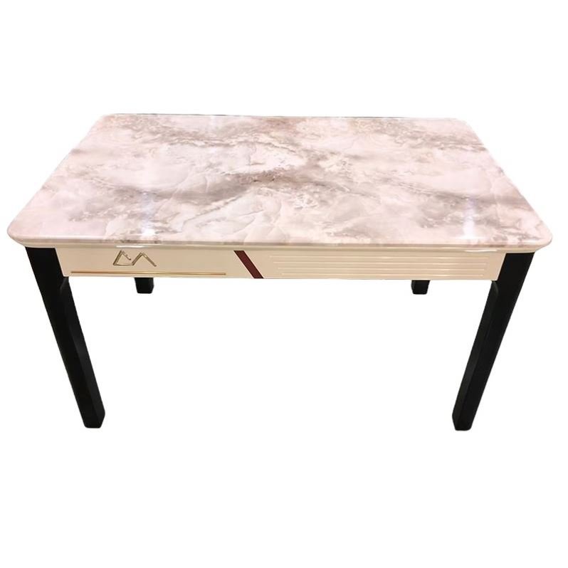 Modern Restaurant Luxury Nordic Dining Table And Chair New Household Marble Rectangular Dining Table Set