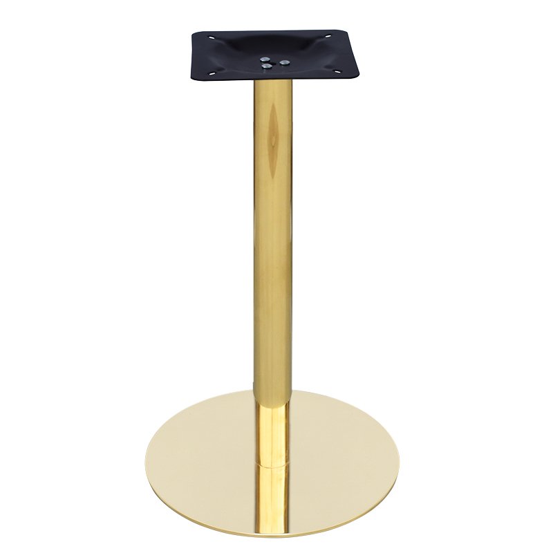 Simple Style Home Furniture Dining Table Gold Base Stainless Steel Round Marble Nordic Design Luxury White Metal Modern D400mm