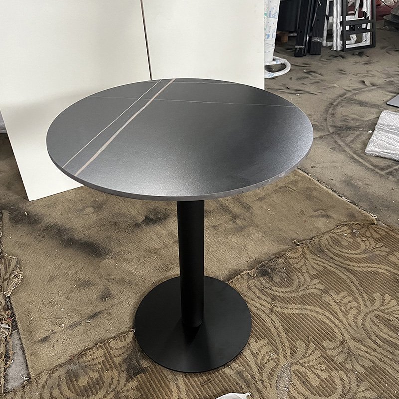 Dining Table And Chair Set Luxury Modern Restaurant Home Dining Room Dinning Table Glass Mdf Wooden Top Round Dining Table Set