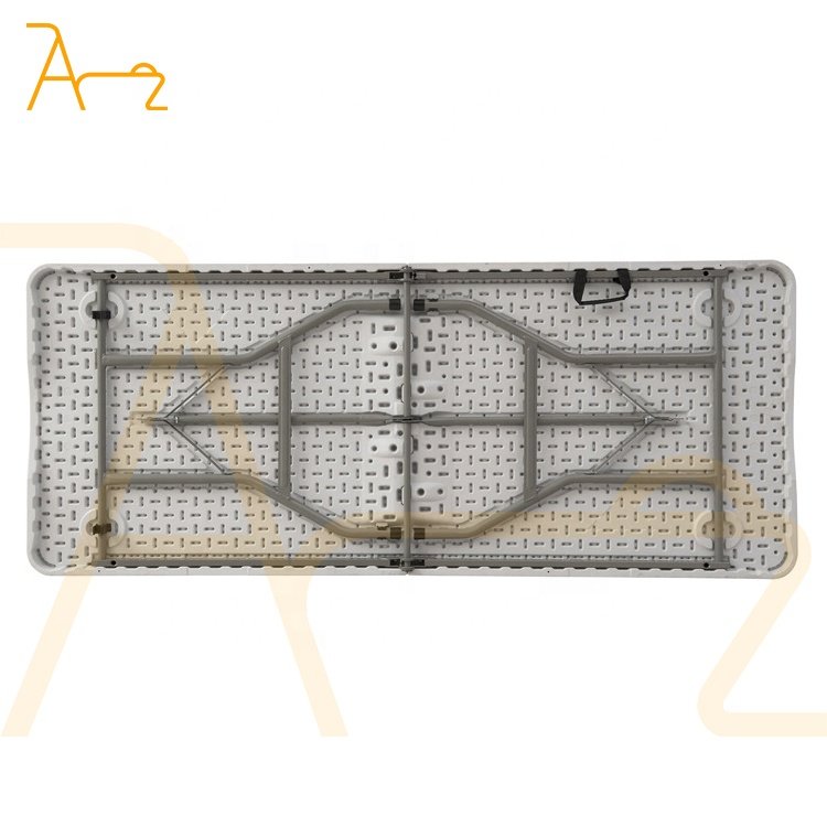 Wholesale Modern Wedding Banquet Furniture Dinning Table Picnic White Rectangular Plastic Fold Up Folding Outdoor Tables
