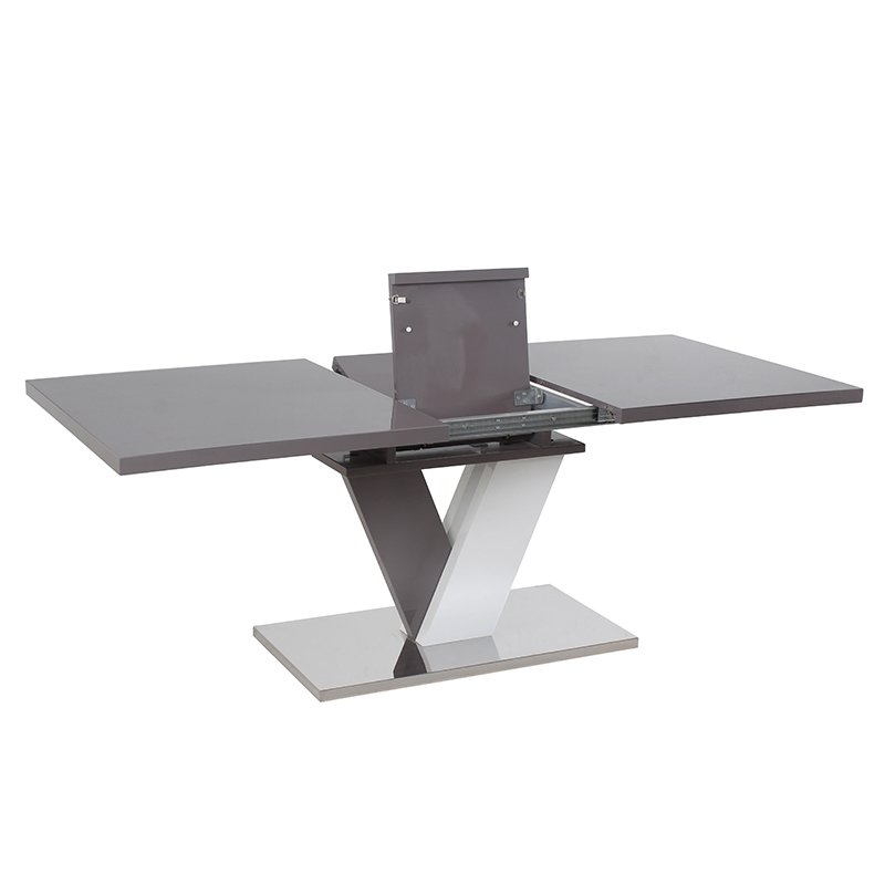 Modern Luxury White Wooden Kitchen Dining Table Extendable Dinning Room Dinner Table For 6 8 10 Seats