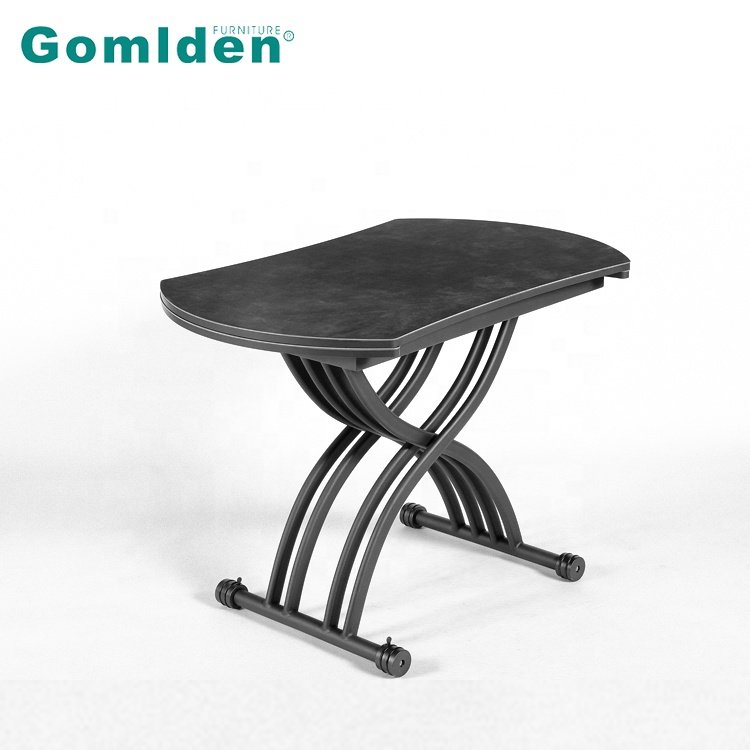 Adjustable Modern round Design Dining Table Stylish Wooden Furniture for Kitchen Bedroom Hotel Bathroom Use Home-Friendly
