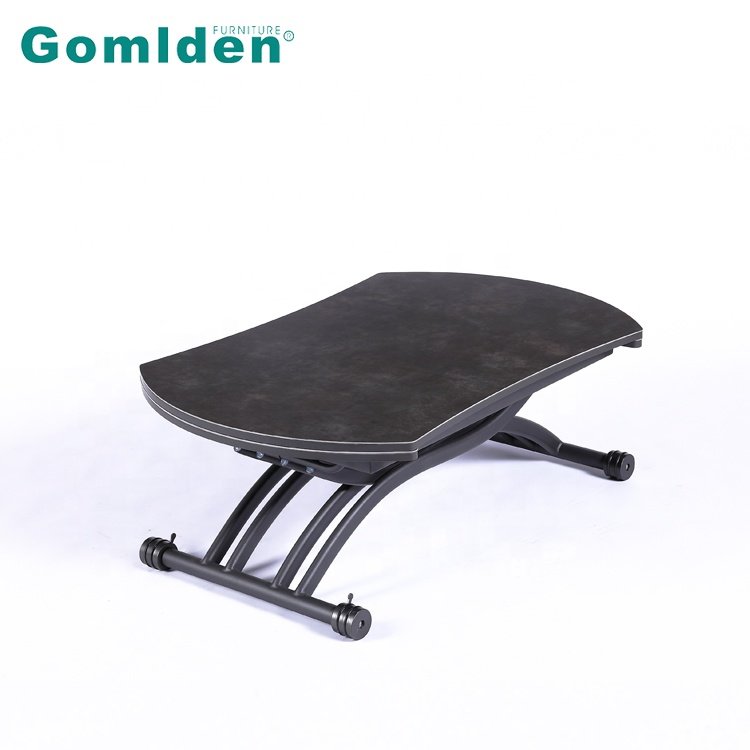 Adjustable Modern round Design Dining Table Stylish Wooden Furniture for Kitchen Bedroom Hotel Bathroom Use Home-Friendly
