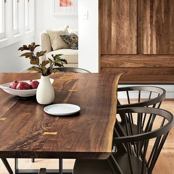 Restaurant Hotel Table Dining Walnut Wooden Dining Table New Model Luxury Table