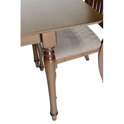 Boston Modern Classical Design Elegant Dining Table Set Solid Rubber Wood Leg Oak MDF for Apartment Home Hotels Furniture Use