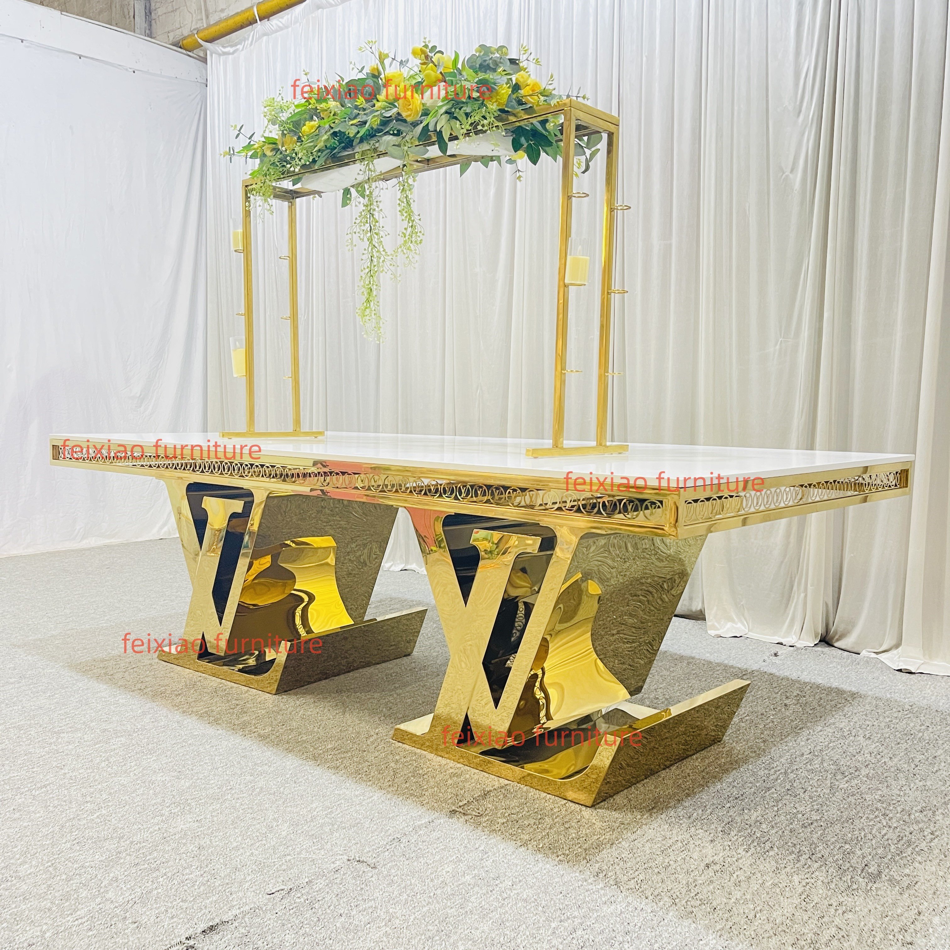 hot sale Stainless Steel Dining Table wedding table
