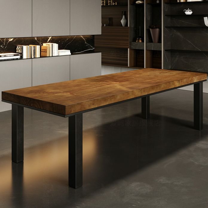 Latest Factory Price Wooden Kitchen Furniture Live Edge Solid Walnut Wood Slab Restaurant Dining Table