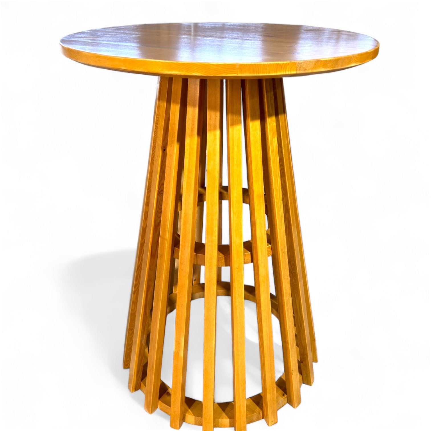 Solid wood bar table Dia 80cm round high bar party cocktail table