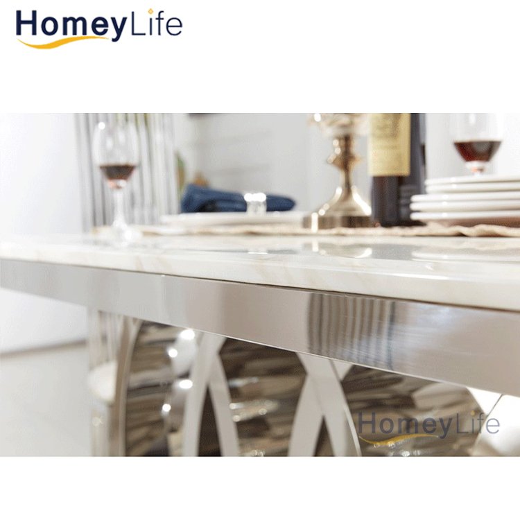 Concrete Living room furniture marble stone restaurant marble dining table marble modern luxury dining table set dining tables