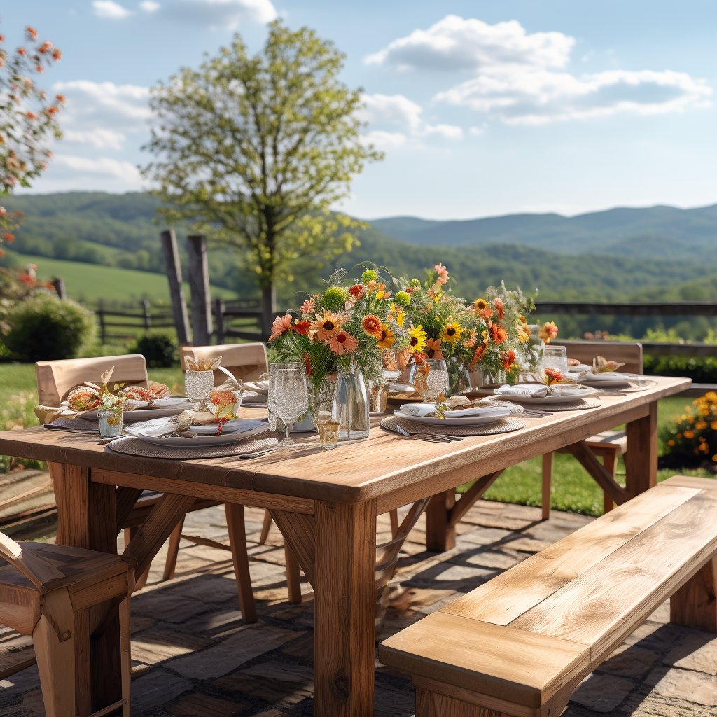 Professional Design Luxury Modern Design Nature Solid Wood Durable Dining Table Set 8/10 Seater
