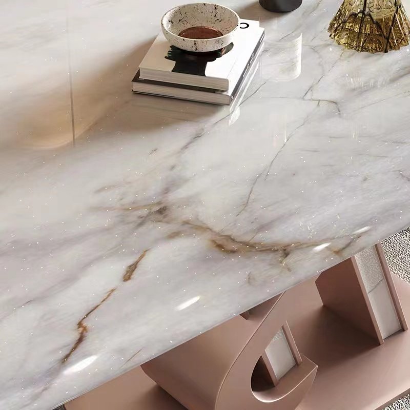 Marble Top Morden Minimalist Dining Table Restaurant Table Dining Room Set Furniture Stone Dining Table