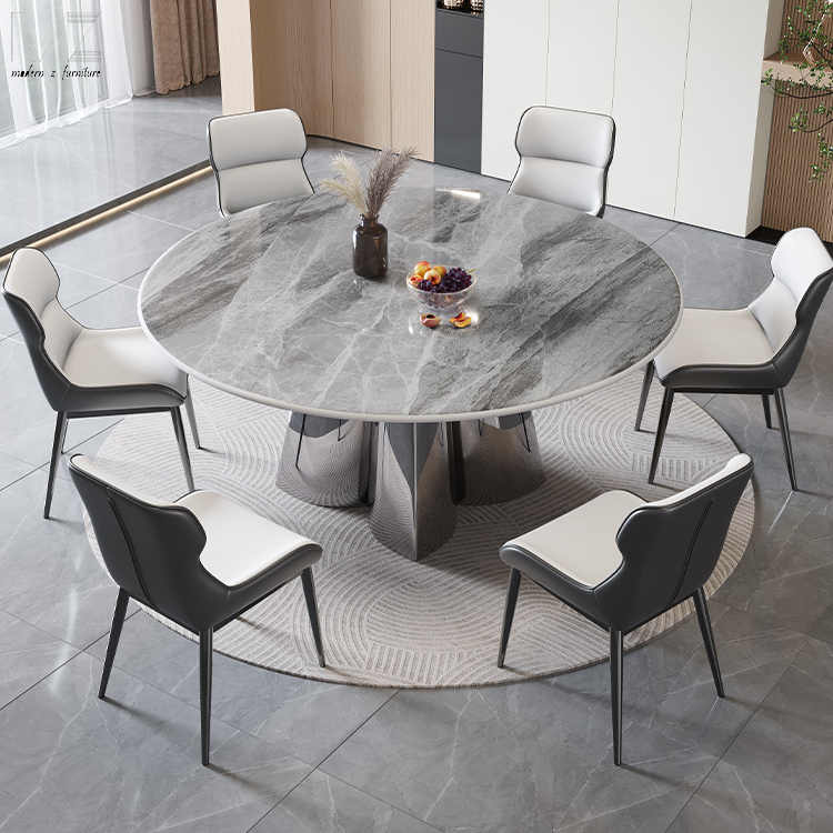 High Quality Luxury Modern Metal Base 4 Seater Kitchen Table Top Small Table Set 6 Seater Marble Dining Table For Home