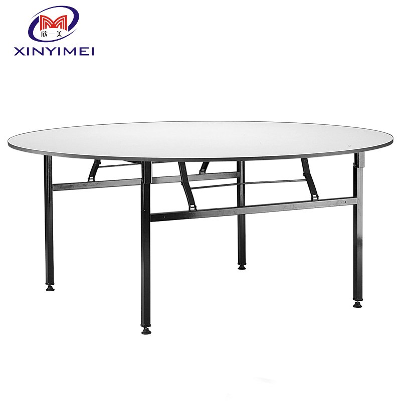 10 people hotel wedding uesd round plywood folding tables for banquet