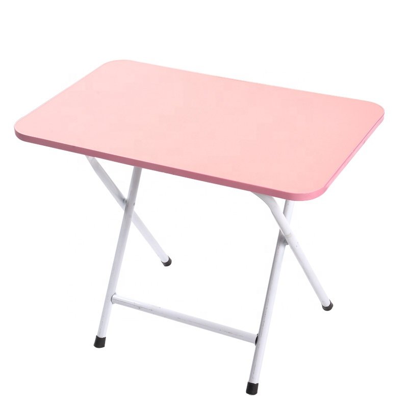 Free Installation Eco-Friendly Folding Dining Table With Stable Foldable Steel Legs