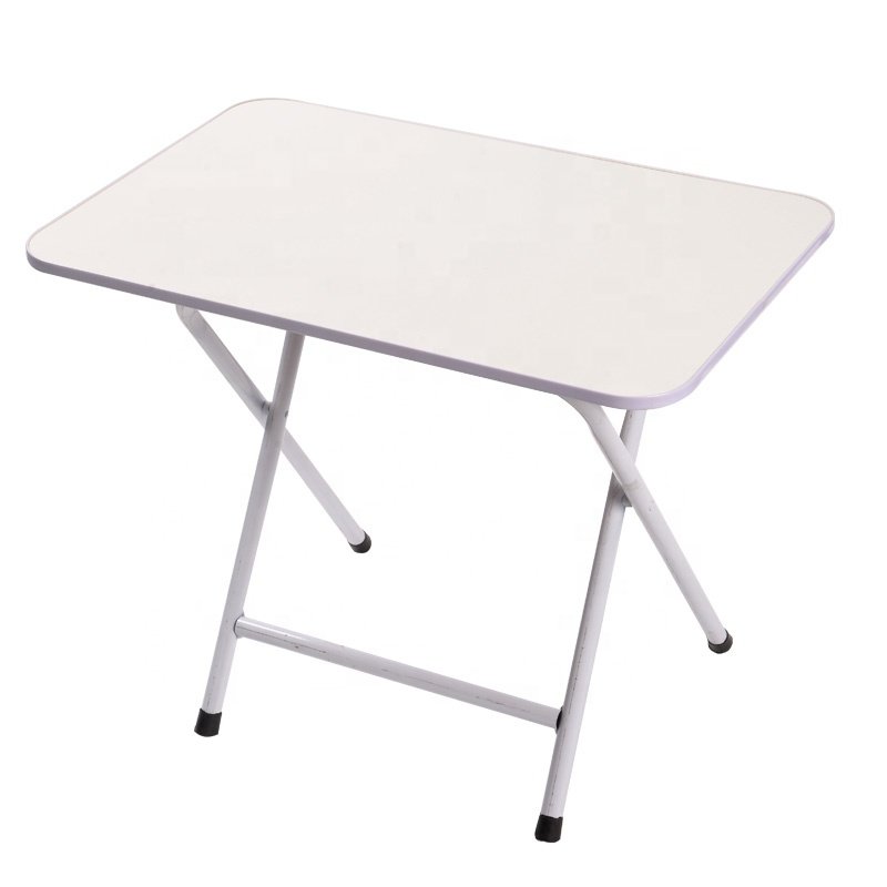 Free Installation Eco-Friendly Folding Dining Table With Stable Foldable Steel Legs