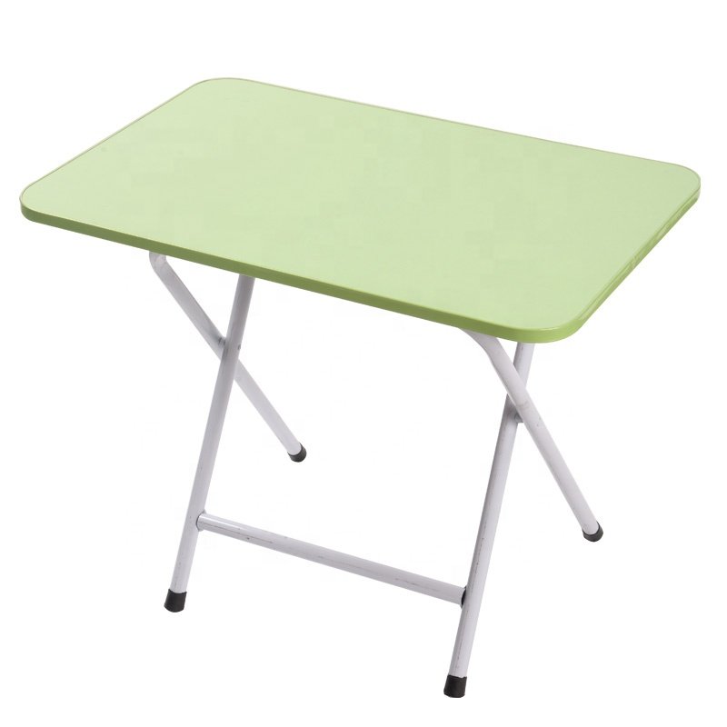 Free Installation Eco-Friendly Folding Dining Table With Stable Foldable Steel Legs