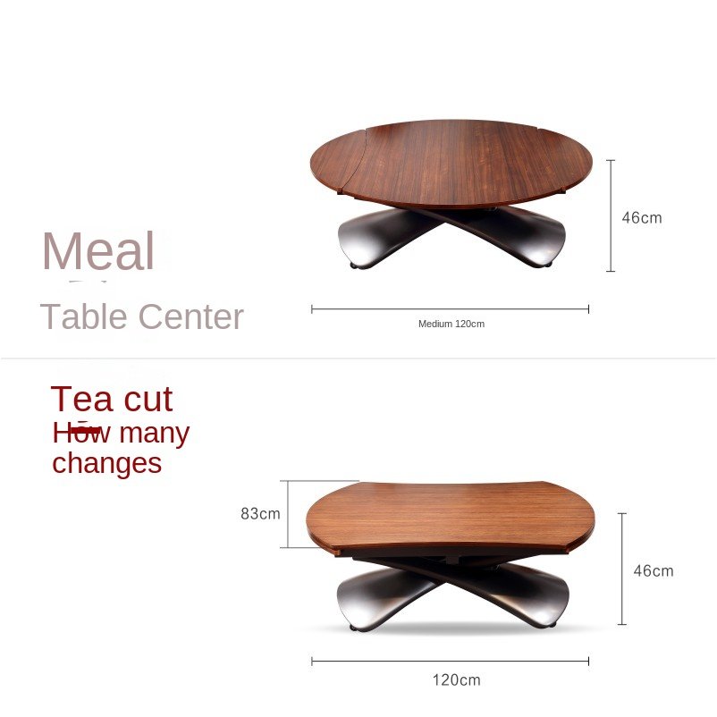 COOMO multifunctional furniture foldable lifting coffee table renovation dual-purpose dining table office conversation table