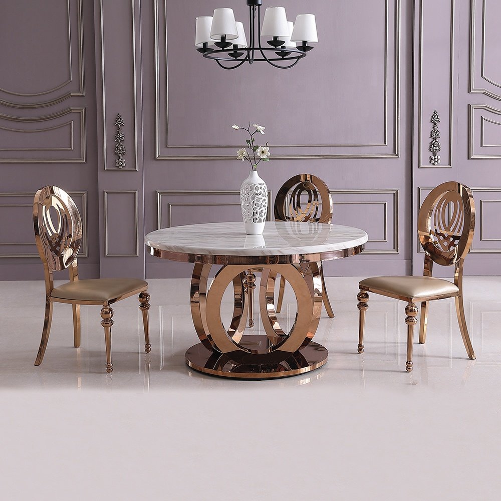 italian round marble top dining table and chairs
