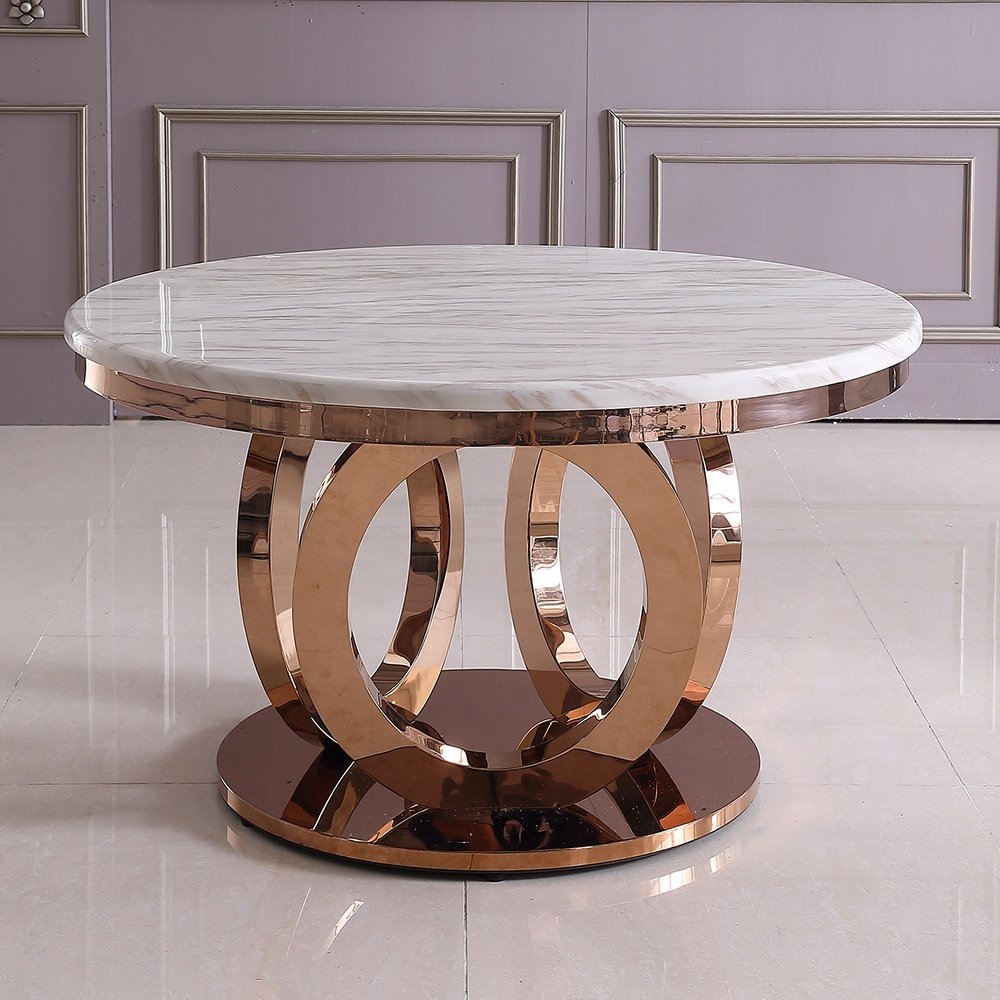 italian round marble top dining table and chairs
