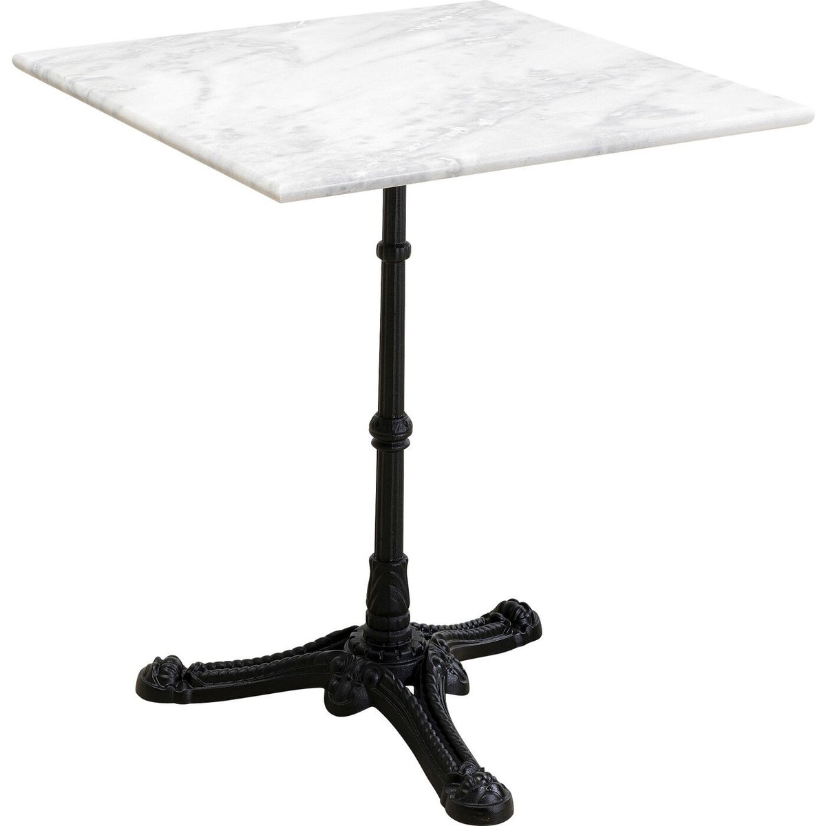 Lifepursue Square bistro table 60x60cm white marble