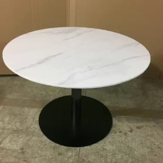 Modern Commerical Hotel Furniture Bellaglo Lounge Round Steel Marble Table