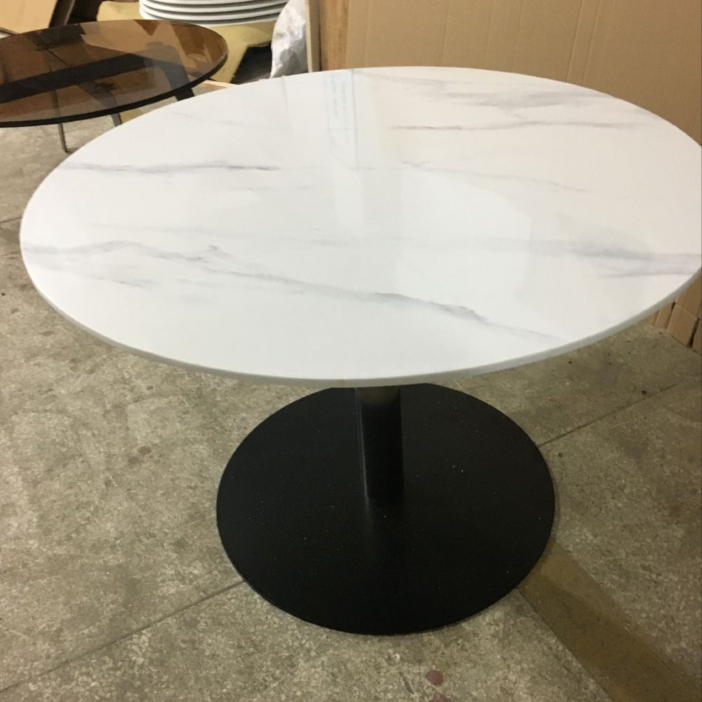 Modern Commerical Hotel Furniture Bellaglo Lounge Round Steel Marble Table