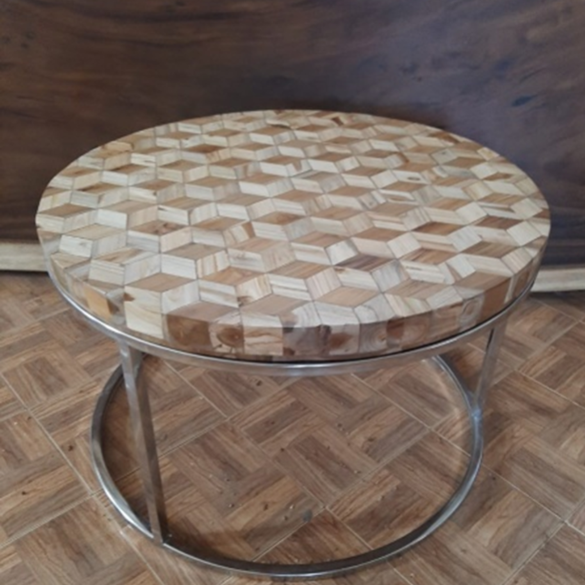 Best Quality Modern Classic 3D SS Wooden round Table for Outdoor Hotel Furniture from Indonesia