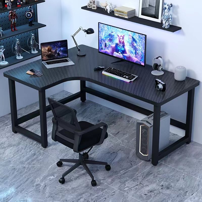 Desktop household L-type computer table e-sports table multifunctional simple office table