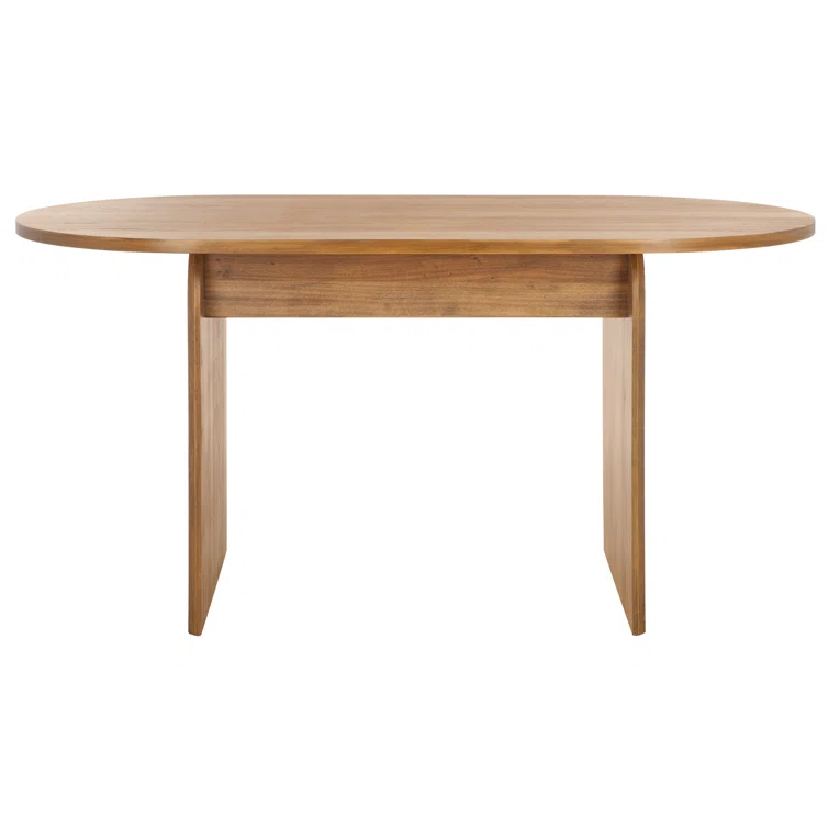 Best Sale Modern Nordic Wood Oval Dining Table with Wooden Legs for Dining Kitchen Room
