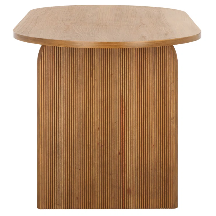 Best Sale Modern Nordic Wood Oval Dining Table with Wooden Legs for Dining Kitchen Room