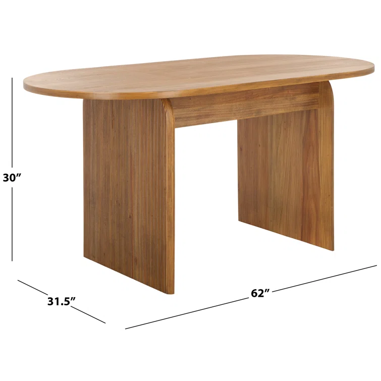 Best Sale Modern Nordic Wood Oval Dining Table with Wooden Legs for Dining Kitchen Room