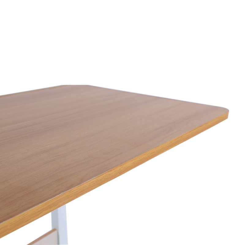 Adjustable MDF Steel Movable Dining Table Bedside Bed Sofa For breakfast lunch or Dinner