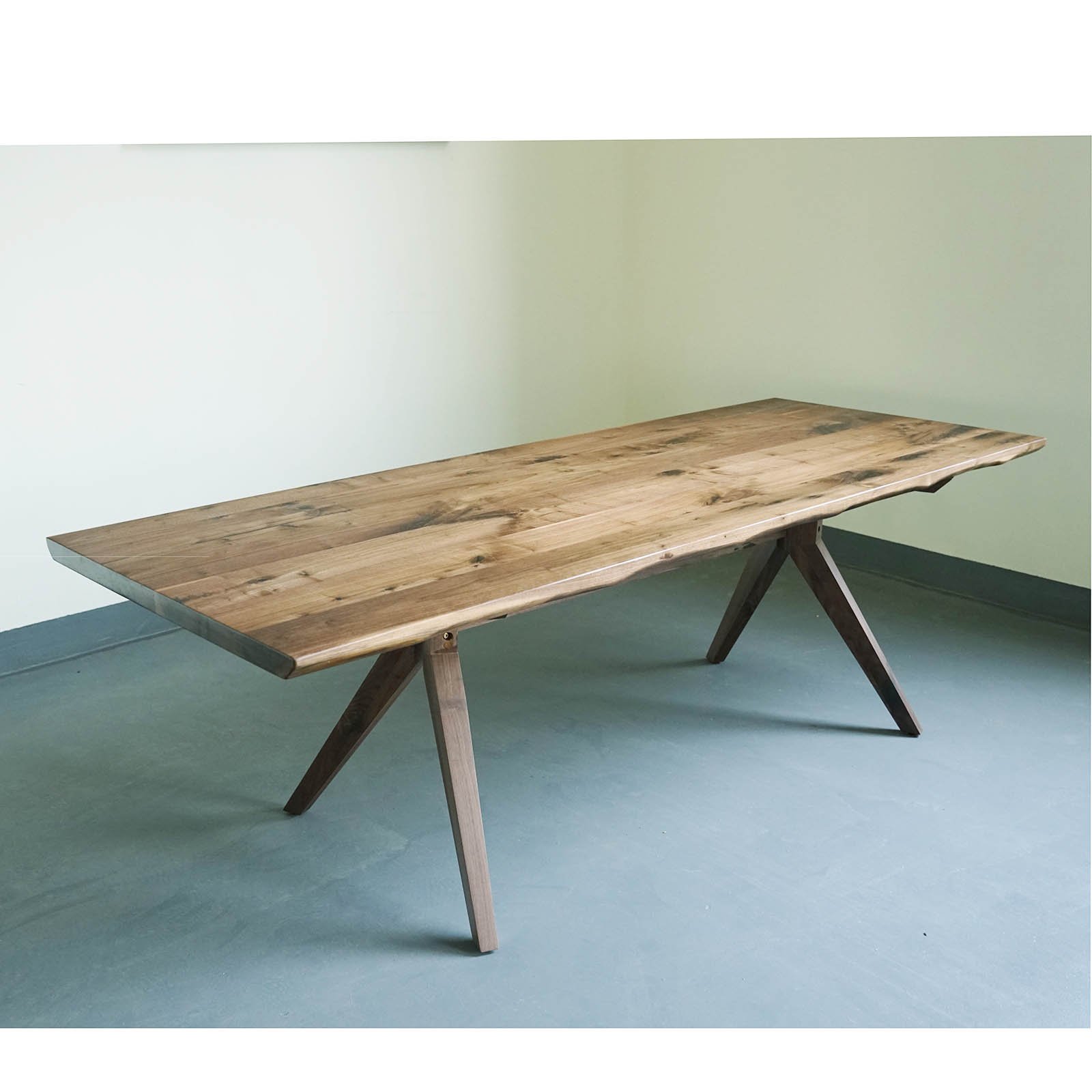 Walnut Dining Table Top Kitchen Bar Office Hotel Live Edge Design Design ZheJiang