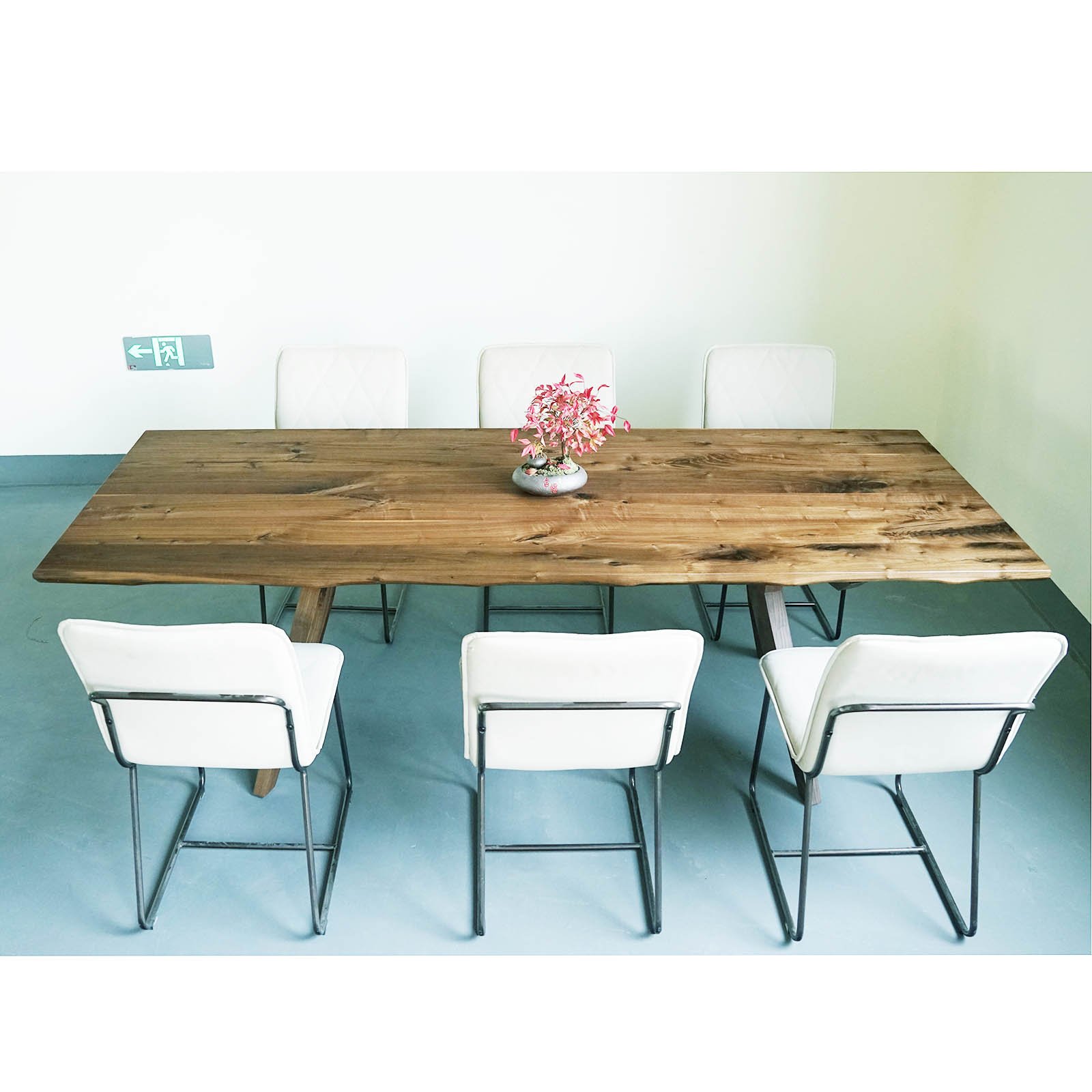 Walnut Dining Table Top Kitchen Bar Office Hotel Live Edge Design Design ZheJiang