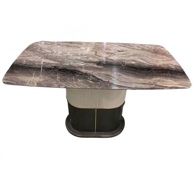 Luxury Nordic Modern Design White Marble Dining Table Set 4 Seater 6 Chairs 8 Seater Dining Room Sets Furniture