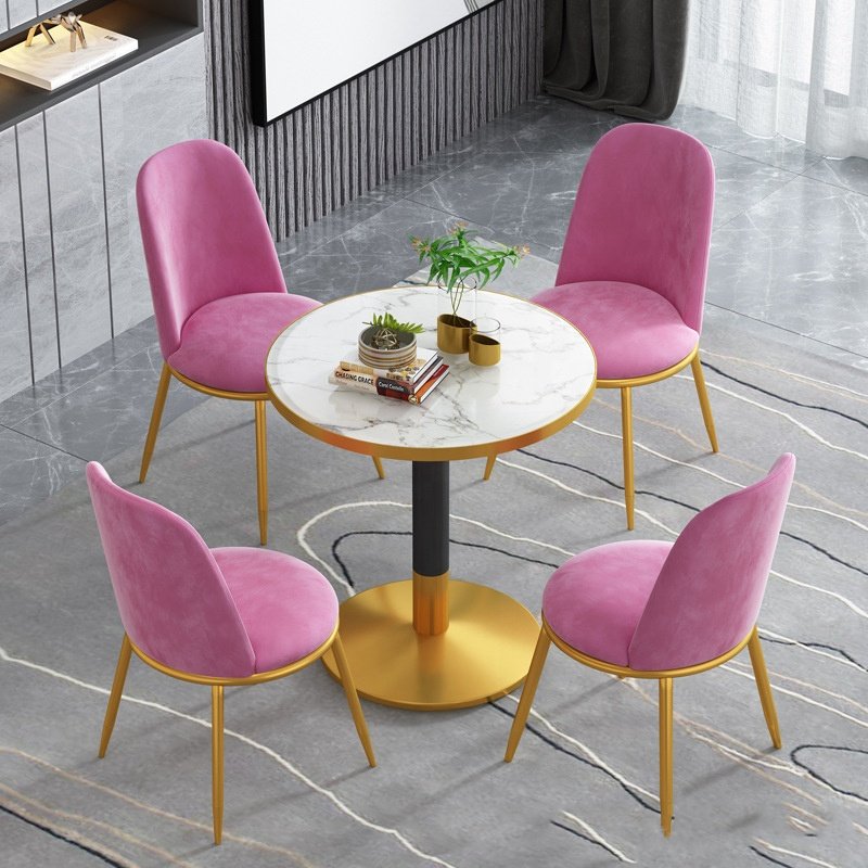 luxury dining table modern manufacture room furniture gold metal stainless steel mdf for table