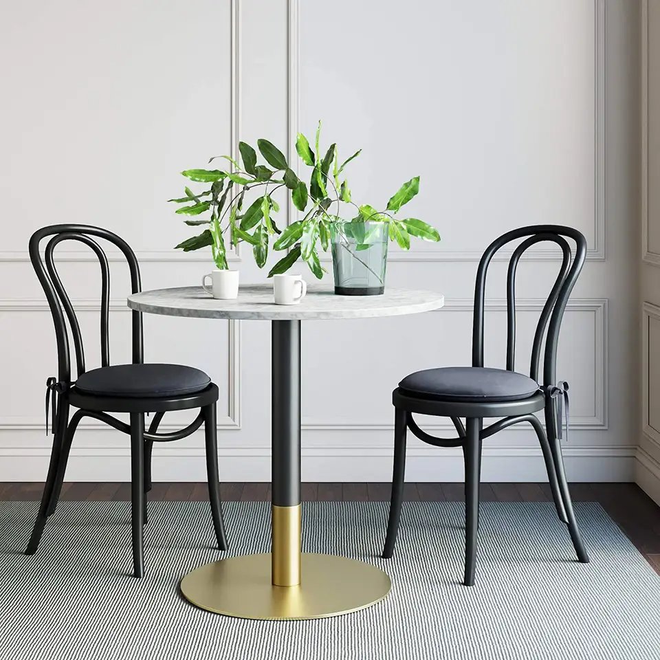 luxury dining table modern manufacture room furniture gold metal stainless steel mdf for table