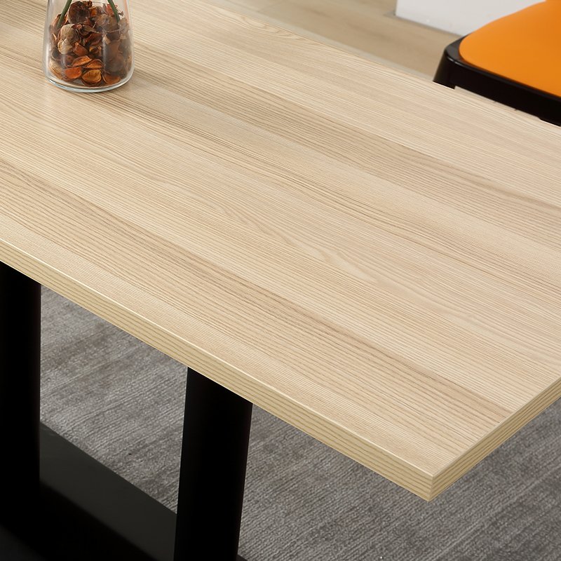 TOP Commercial dining Furniture Rectangle Square Round Plywood Table Top with Metal Leg For Restaurant
