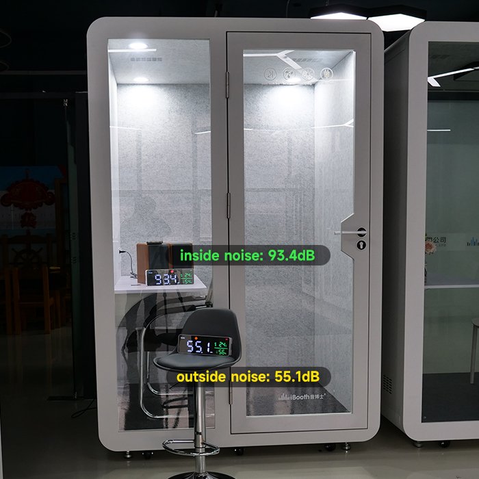 Office silence booth room soundproof booth recording studio soundproof silent work pod with table sofa